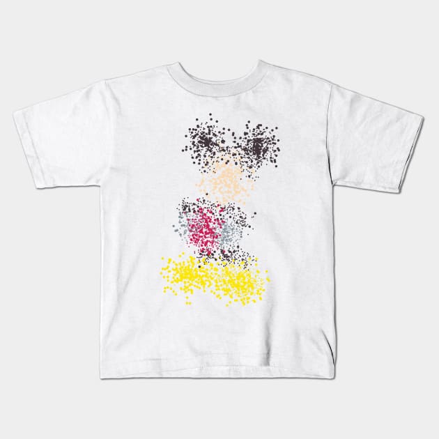 Dot Mickey Kids T-Shirt by Cooleoperson